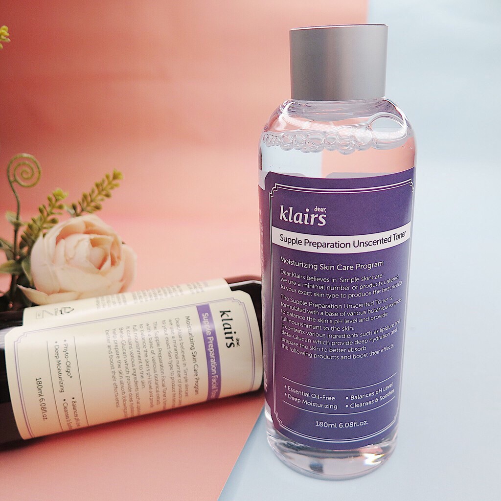 Nước Hoa Hồng Klairs Supple Preparation Unscented Toner 180ml + Bông Jomi 120 Miếng | BigBuy360 - bigbuy360.vn
