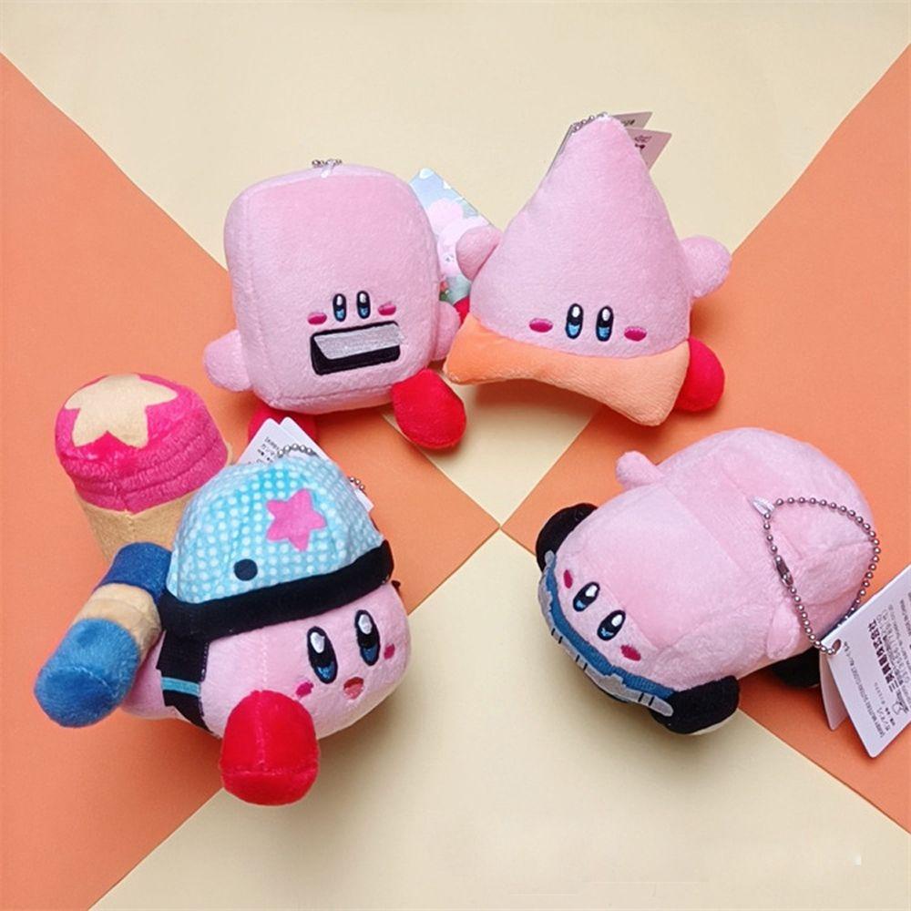 LANFY Móc Khóa Hình Búp Bê Kirby Nhồi Bông Dễ Thương