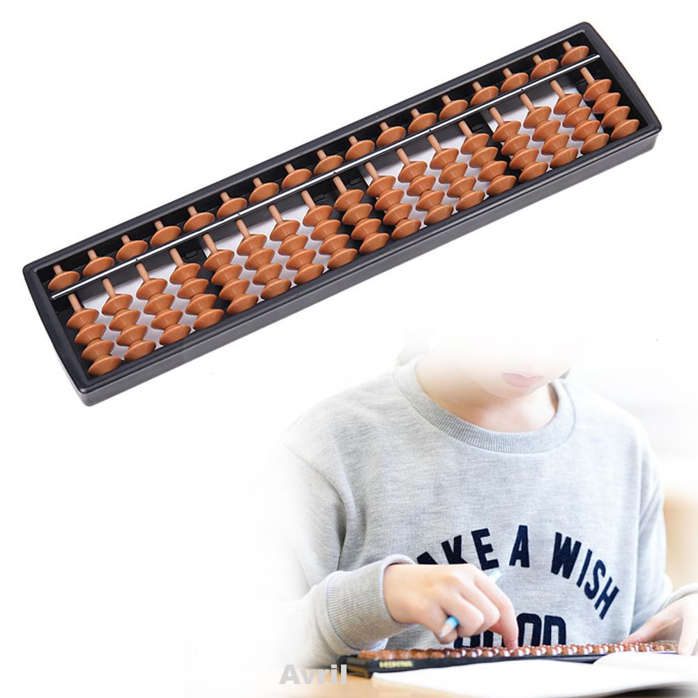 17 Column ABS Abacus Arithmetic Soroban Learning Aid Calculating Tool Child's