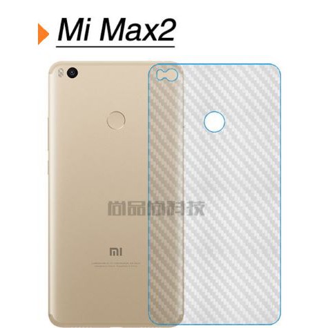 Dán lưng Xiaomi Mi Max 2 vân Carbon