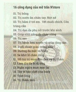 Mỡ Trăn Nguyên Chất N’STORE