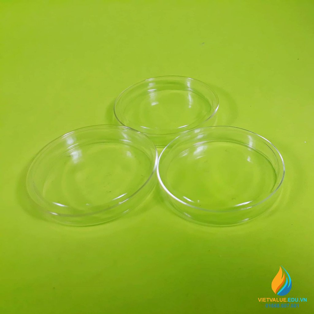 Đĩa petri nhựa (Petri Dish) đường kính 90mm, 75mm, 60mm