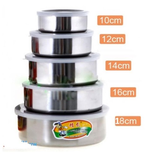 BỘ 5 HỘP INOX ĐỰNG THỨC ĂN
