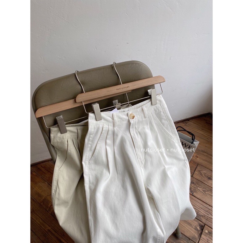 Quần Baggy nữ chất kaki phong cách Hàn Quốc