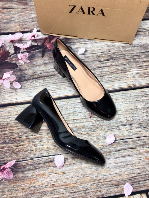 Zara basic 5cm gót vuông