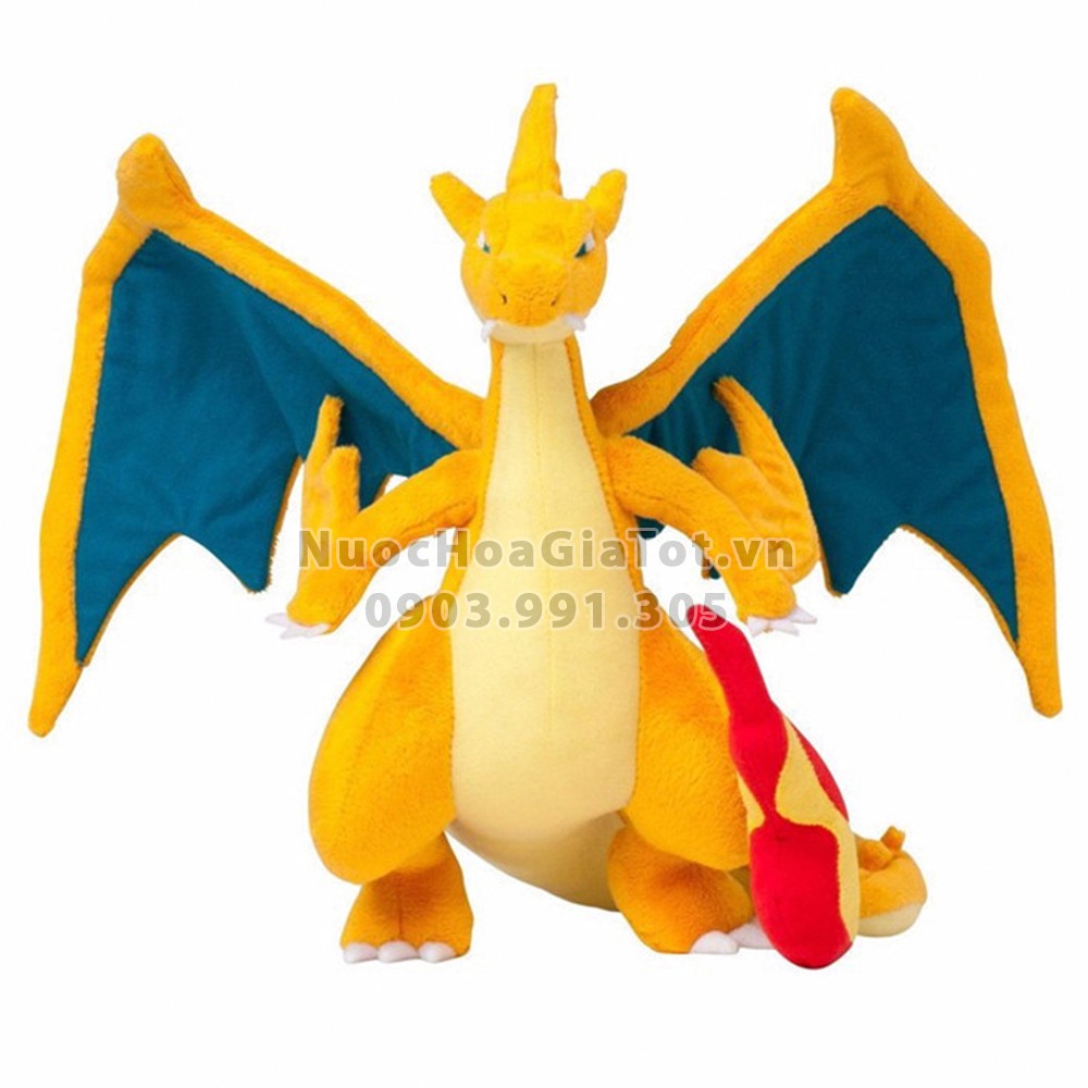 [Có sẵn kèm quà] Gấu bông pokemon rồng charizard mega XY 25cm