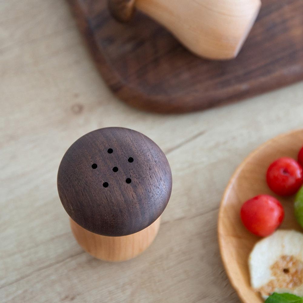 AUGUSTINA Hộp Đựng Tăm Xỉa Răng Bằng Gỗ Óc Chó Màu Đen
