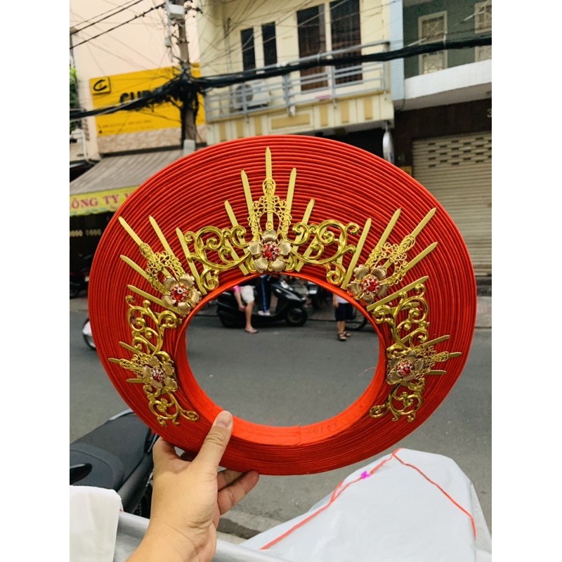 Khăn đống truyền thống trang trí cài tóc cô dâu ‍♀️ mẫu mới 2021 Giangpkc