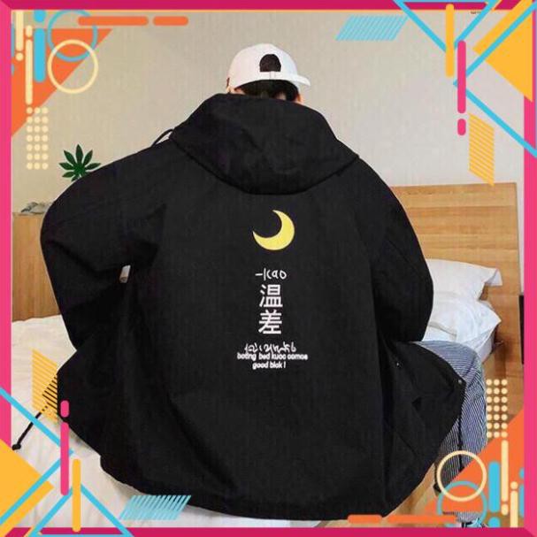 [Mặc là Auto Sang] Áo Khoác Dù - Áo Khoác Gió Mặt Trăng In Lưng Hàng , Áo Gió Siêu Hót AD