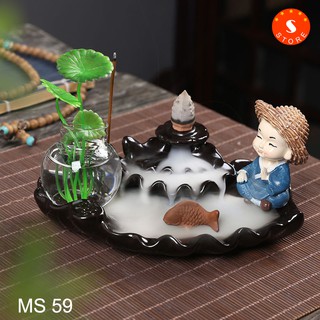 Thác khói trầm hương - Tặng Kèm 20 nụ Trầm tự nhiên (full bộ như hình)