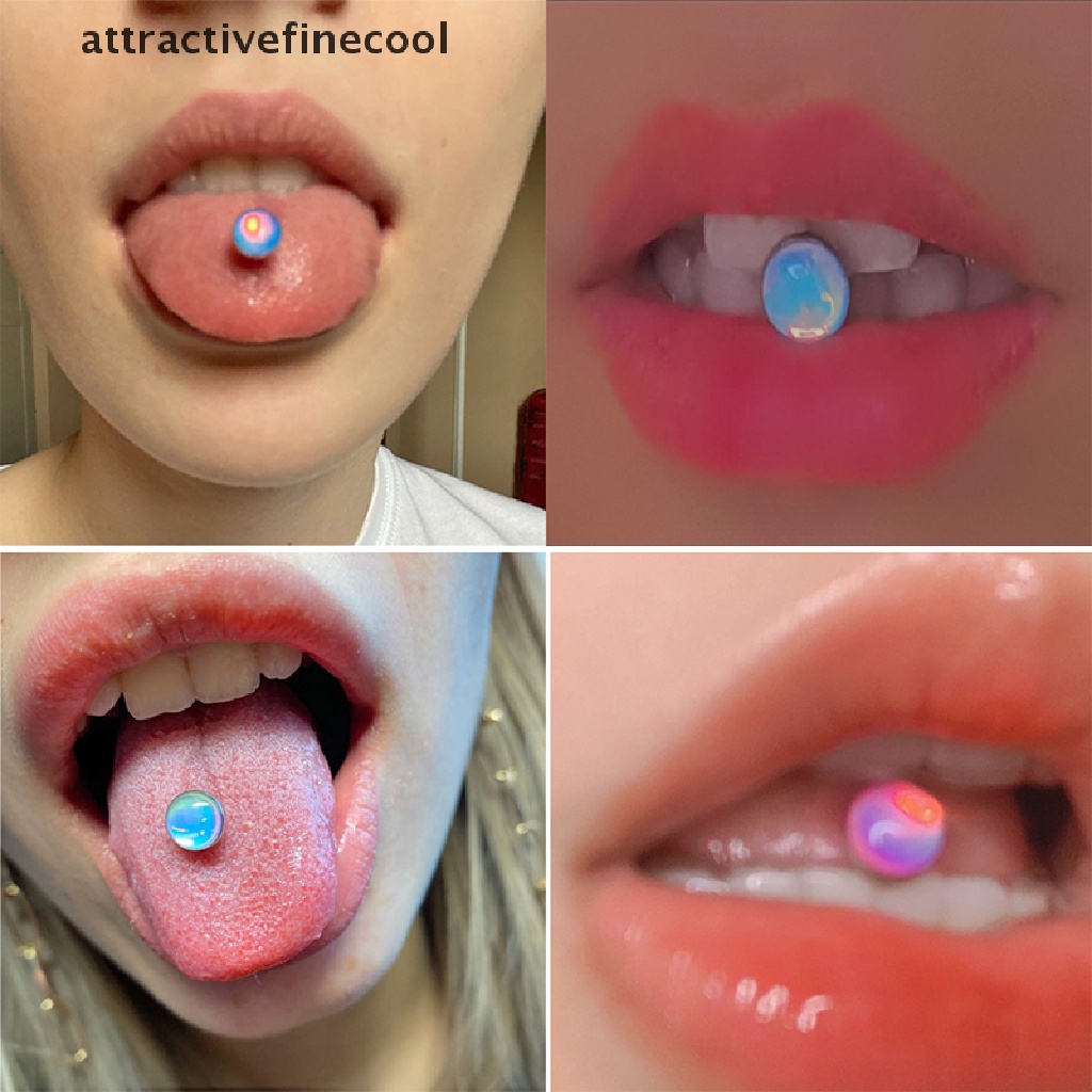 1 Khuyên Lưỡi Bằng Thép Phẫu Thuật