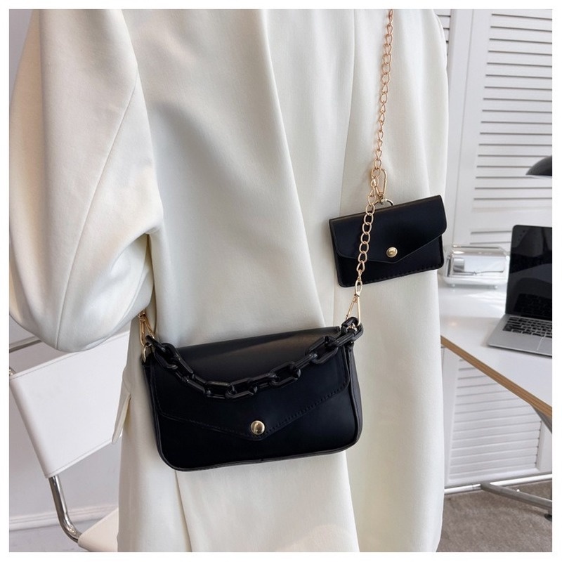 Túi Đeo Chéo Hình Vuông Nhỏ Màu Sắc Đơn Giản NB00320