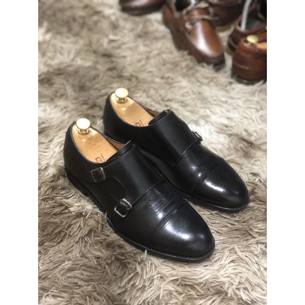 [TonaShoe] [Giày 2hand] [Size 40] Giày Tây Lười Kiểu Dáng Monstrap Màu Đen Sang Trọng