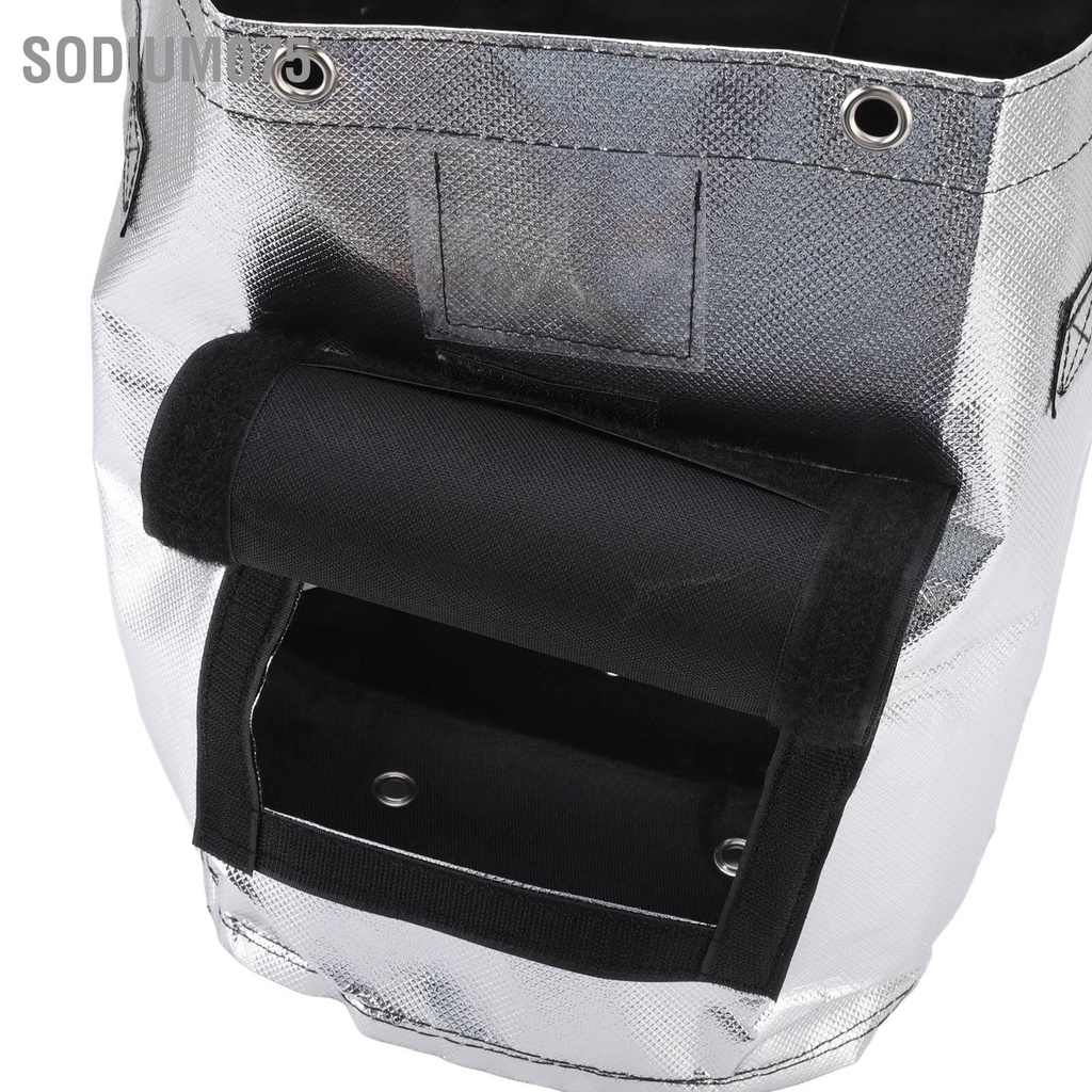 Sodium075 Túi trồng khoai tây bạc Thùng cây có thể mở không thấm nước cho rau hoa