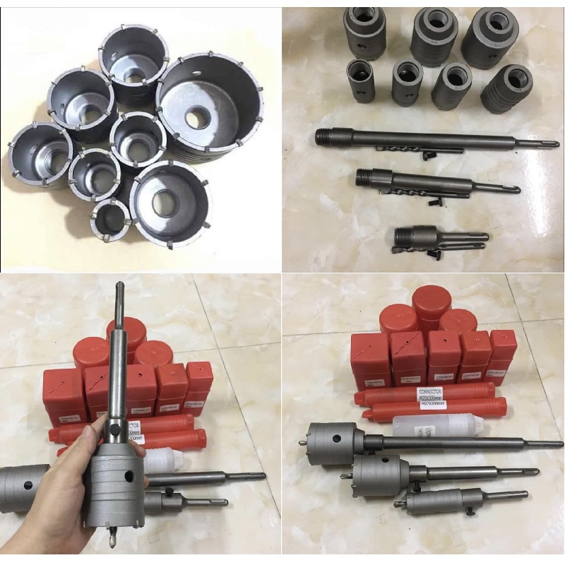 Mũi khoan rút lõi bê tông - Mũi khoét tường gạch - Mũi khoan tường bê tông mũi khoét lỗ điều hòa