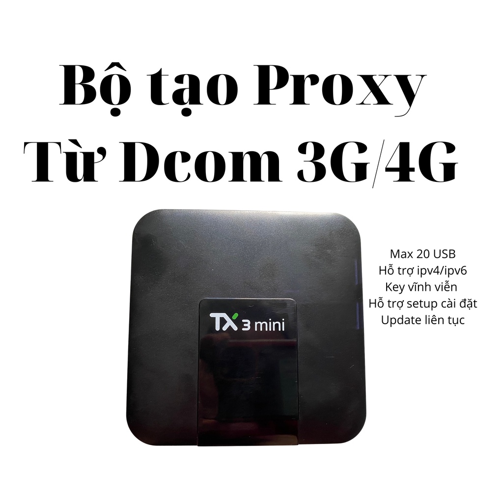 Thiết bị Proxy tự tạo proxy tự động từ dcom 3G/4G | BigBuy360 - bigbuy360.vn