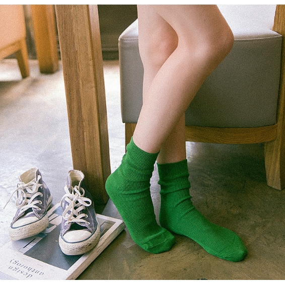 ❥❥Women socks New plain socks（12 color） | BigBuy360 - bigbuy360.vn