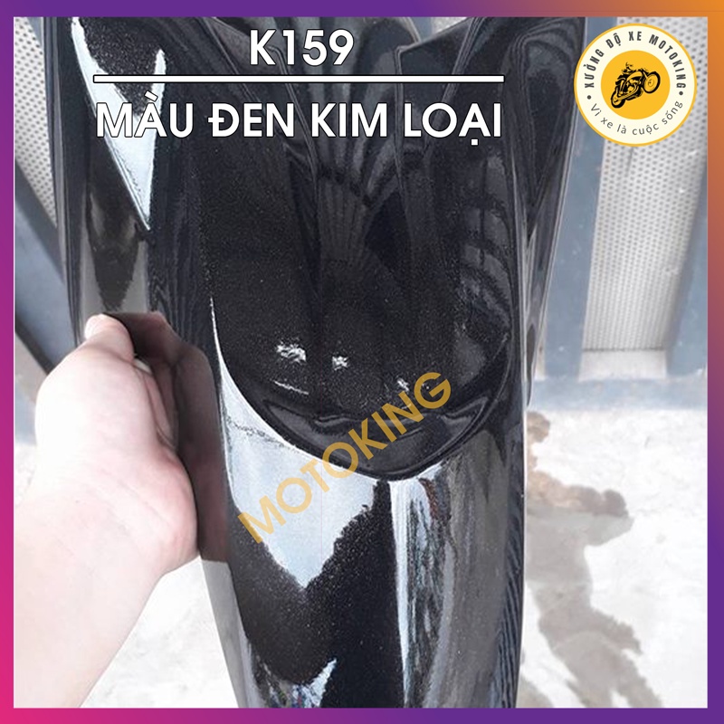 Combo Sơn samurai đen kim loại K159* -  loại 2K chuẩn quy trình độ bền 5 năm gồm 2K04 - K159 -2k01