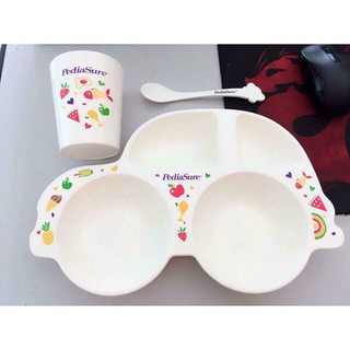 Khay ăn dặm kèm muỗn và ly abbot
