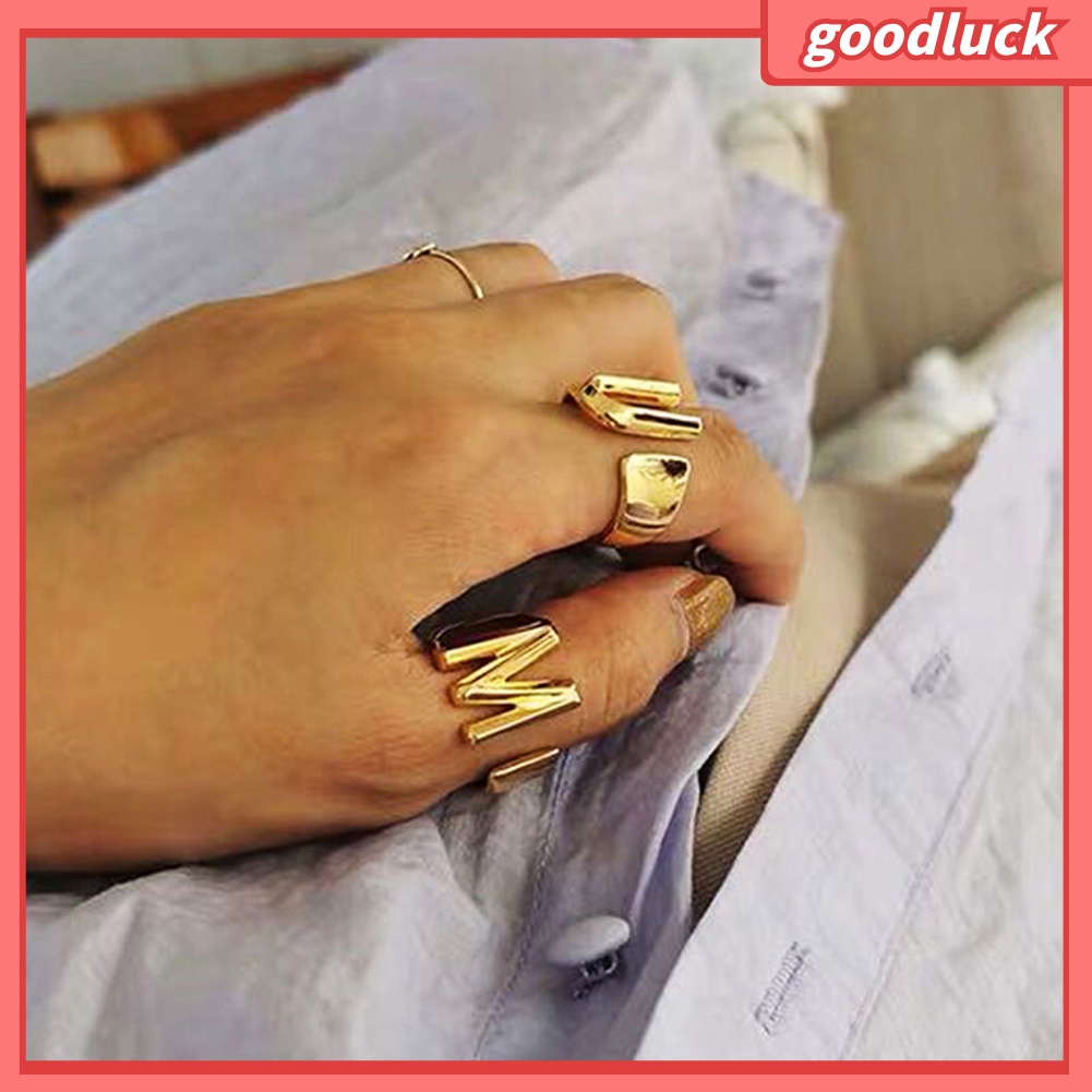 Nhẫn Hở Hình 26 Chữ Cái Cho Nữ