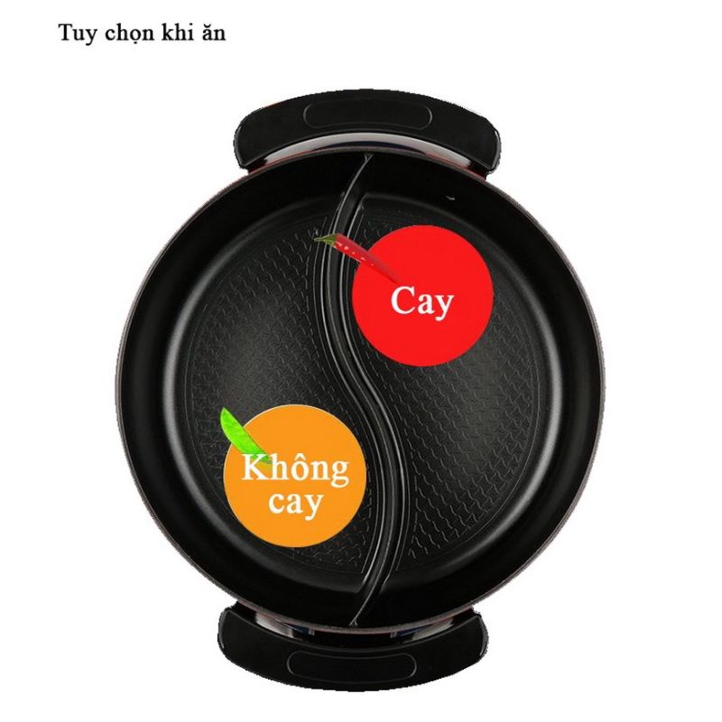 NỒI LẨU ĐIỆN 2 NGĂN MISHIO MK - 112 ( 1500w / 5 LÍT )