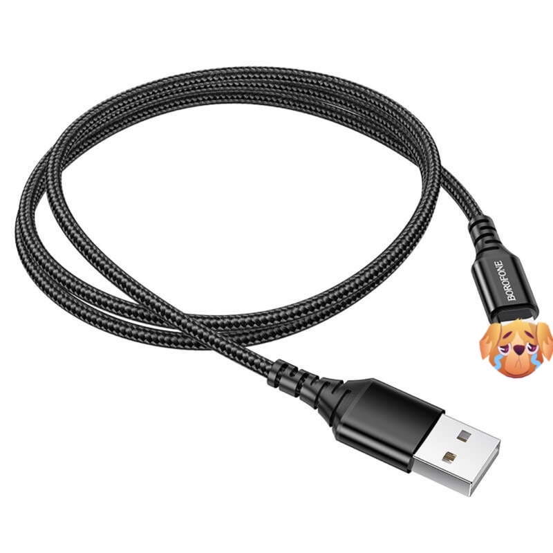 Dây Sạc Nhanh BOROFONE BX54 bọc dù cho IP/Android Micro/Type-C Android Dài 1M-