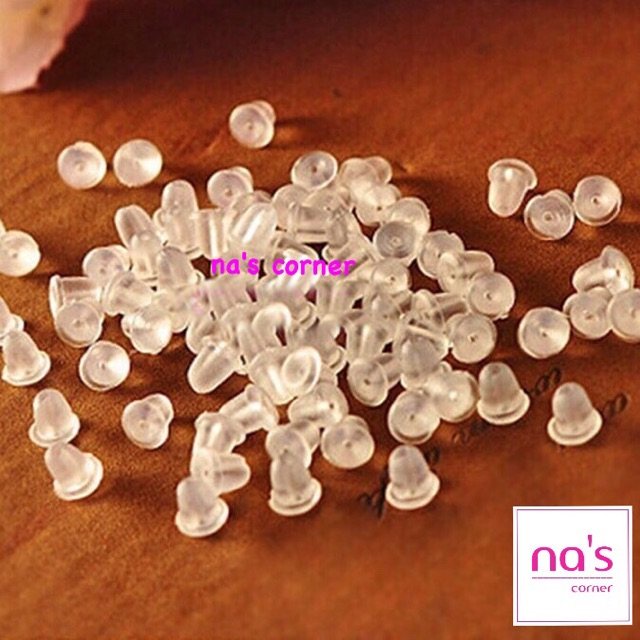 10 chốt bông tai (5 đôi) chốt khoá đuôi khuyên tai hoa tai