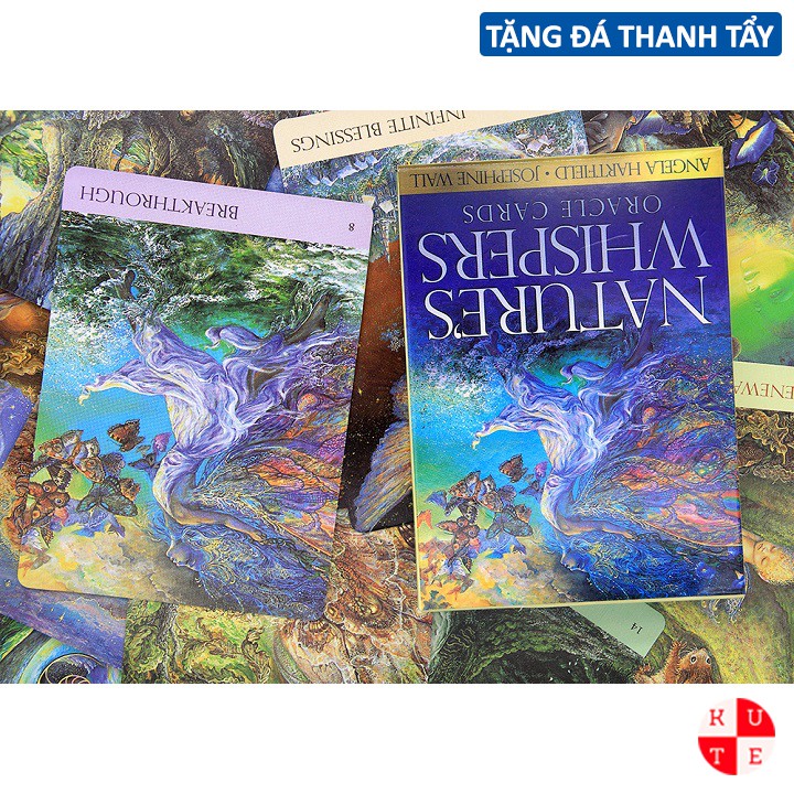 Bộ Bài Oracle Nature's Whisper 50 Lá Bài Tặng File Tiếng Anh Và Đá Thanh Tẩy C77