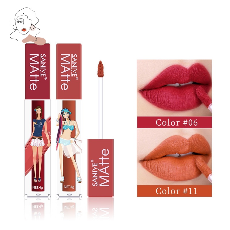 Son Kem Lì Kháng Nước Nhanh Khô Và Lâu Trôi 9 Màu Tùy Chọn Thời Trang Cho Nữ 4g