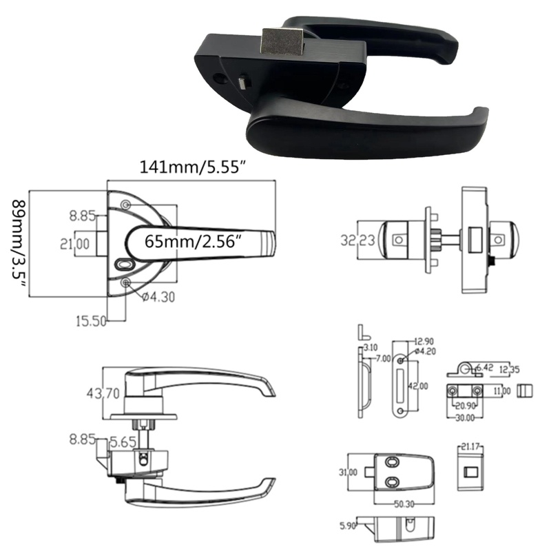 Bộ Khóa Cửa Ra Vào / Cửa Ra Vào Bằng Kim Loại Dành Cho Xe Hơi Du Lịch RV