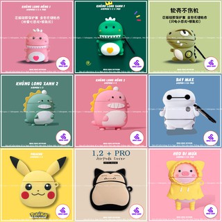 Case Airpod 2, Pro Ốp tai nghe bluetooth Vỏ đựng tai nghe Airpods silicon nhập khẩu nhiều hình dáng SinSoShop
