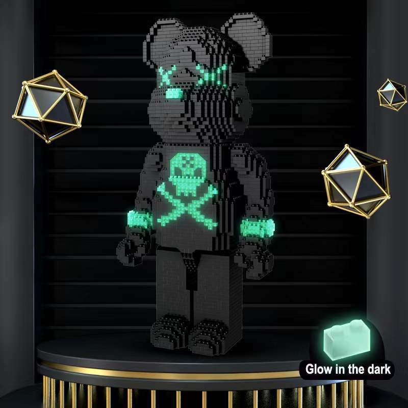 Bộ đồ chơi lắp ghép Non-lego Bearbrick - Mô hình 3D YKO Nanoblock