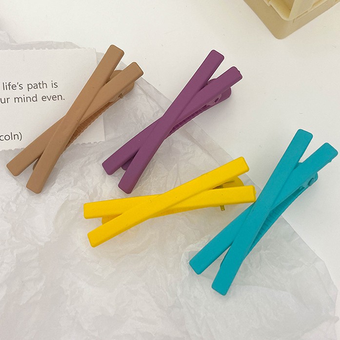 Kẹp tóc hình nơ màu kẹo thời trang (Hairclips)