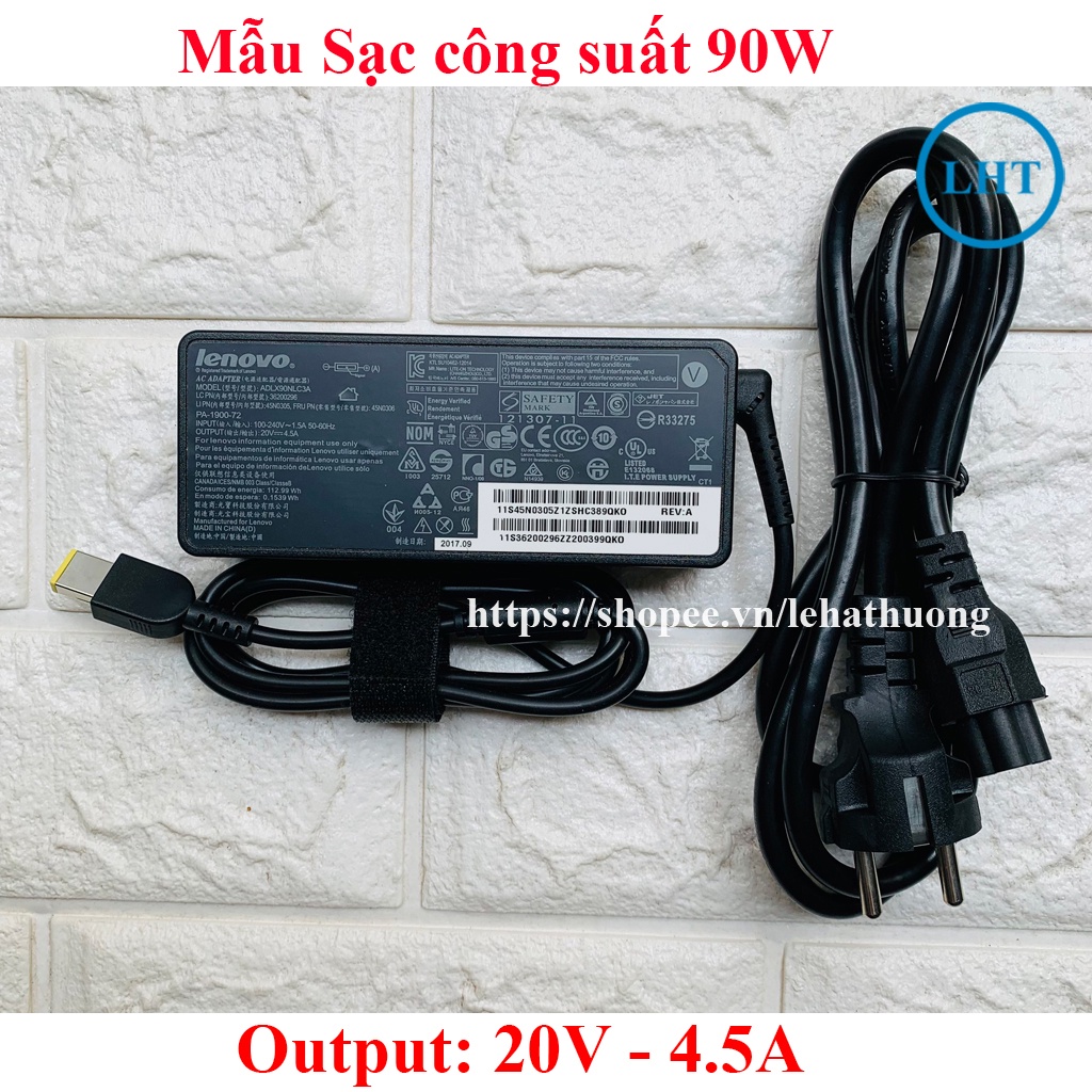 Sạc Laptop Lenovo 20V - 3.25A 65W / 20V - 4.5A 90W L440 L540 S431 T431S T440 T440P T440S T540P X240 E430 E431 E530 E531