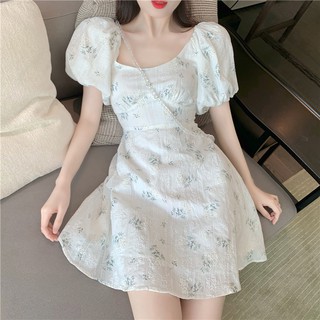 Đầm Chữ A Tay Phồng Thời Trang Đáng Yêu Cho Nữ