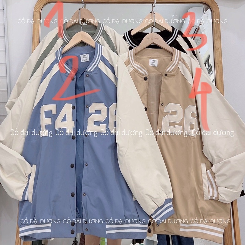 Áo bomber F426 pha tay