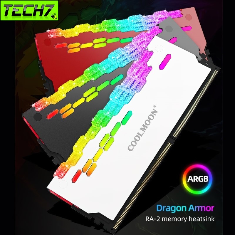 Tản Nhiệt  Led ARGB cho RAM máy tính - Coolmoon Dragon Armor RA2