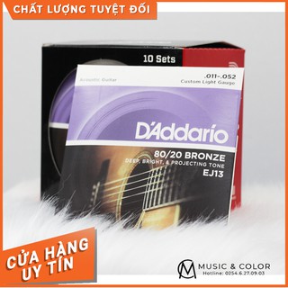 Dây đàn Guitar Acoustic DAddario EXP26 - size 11 - Nhạc cụ MUSIC&COLOR
