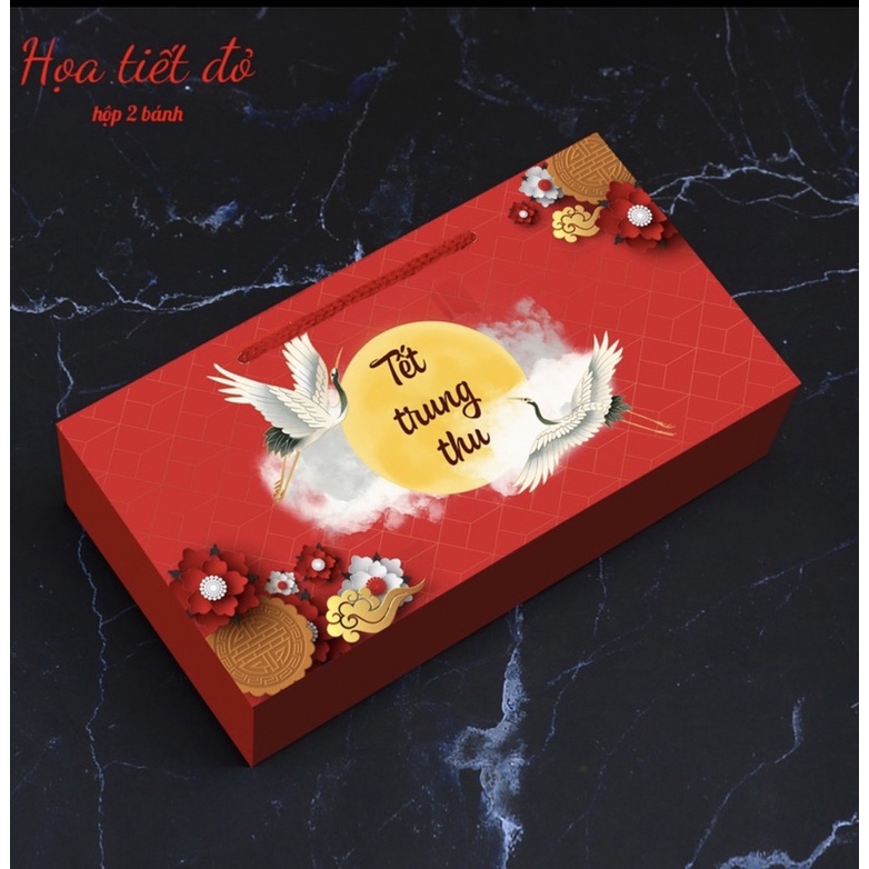 Hộp đựng bánh trung thu 2 bánh 150g-250g mẫu mới 2022