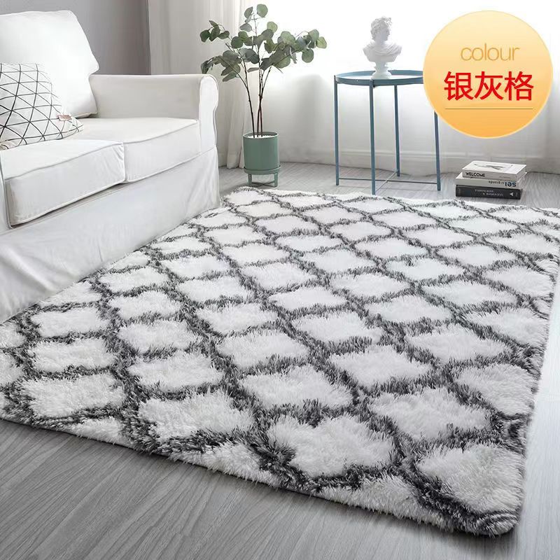 Thảm Lông Cừu Trải Sàn Họa Tiết Gợn Sóng Dễ Thương Kích Thước Lớn Trang Trí Phòng Khách/Phòng Ngủ