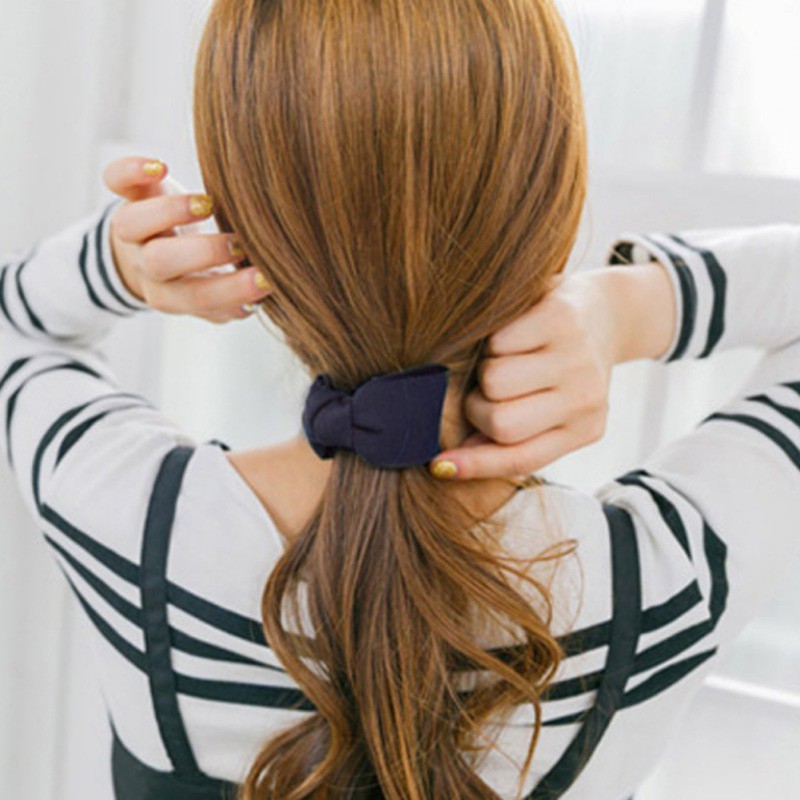 Kẹp tóc nơ vải thủ công thời trang cho nữ