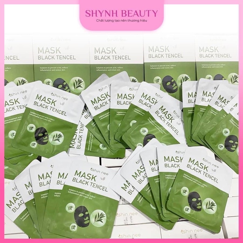 Mask Black tencel tràm trà cho da mụn