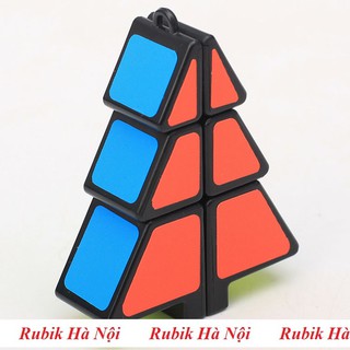 Rubik Hình Cây Thông Zcube Đen/Xanh