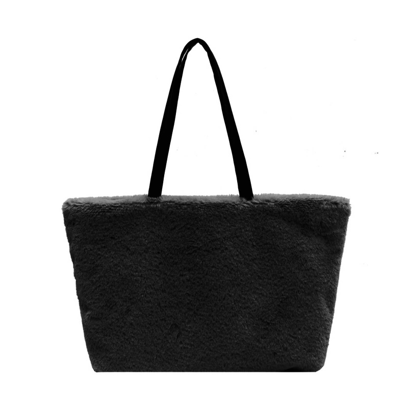 Túi Xách Lông Màu Trơn Cỡ Lớn Thời Trang Cho Nữ