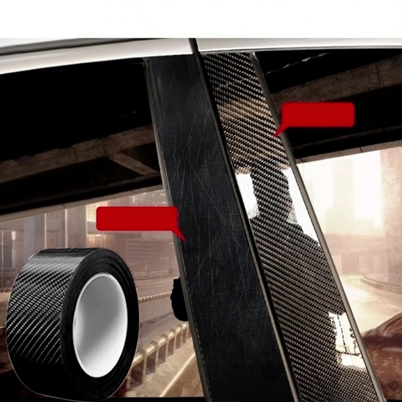 Băng Keo Nano Dày, Chống Thấm, Chống Trầy Xước Cuộn Dài 3 Mét, Dẻo Đa Năng - Vân carbon