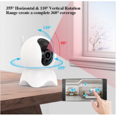 Camera wifi US-IW201 Tuya FullHD 1080p, quay 360 độ, hồng ngoại, đàm thoại, cảnh báo chuyển động, App Tuya/ Smart Life | BigBuy360 - bigbuy360.vn