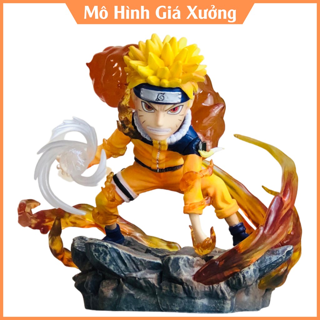 Mô hình Naruto nhất vỹ đang sử dụng rasengan siêu đẹp hàng cực nét cao 9 cm hokage làng lá  jinchuriki cửu vĩ  figue mô