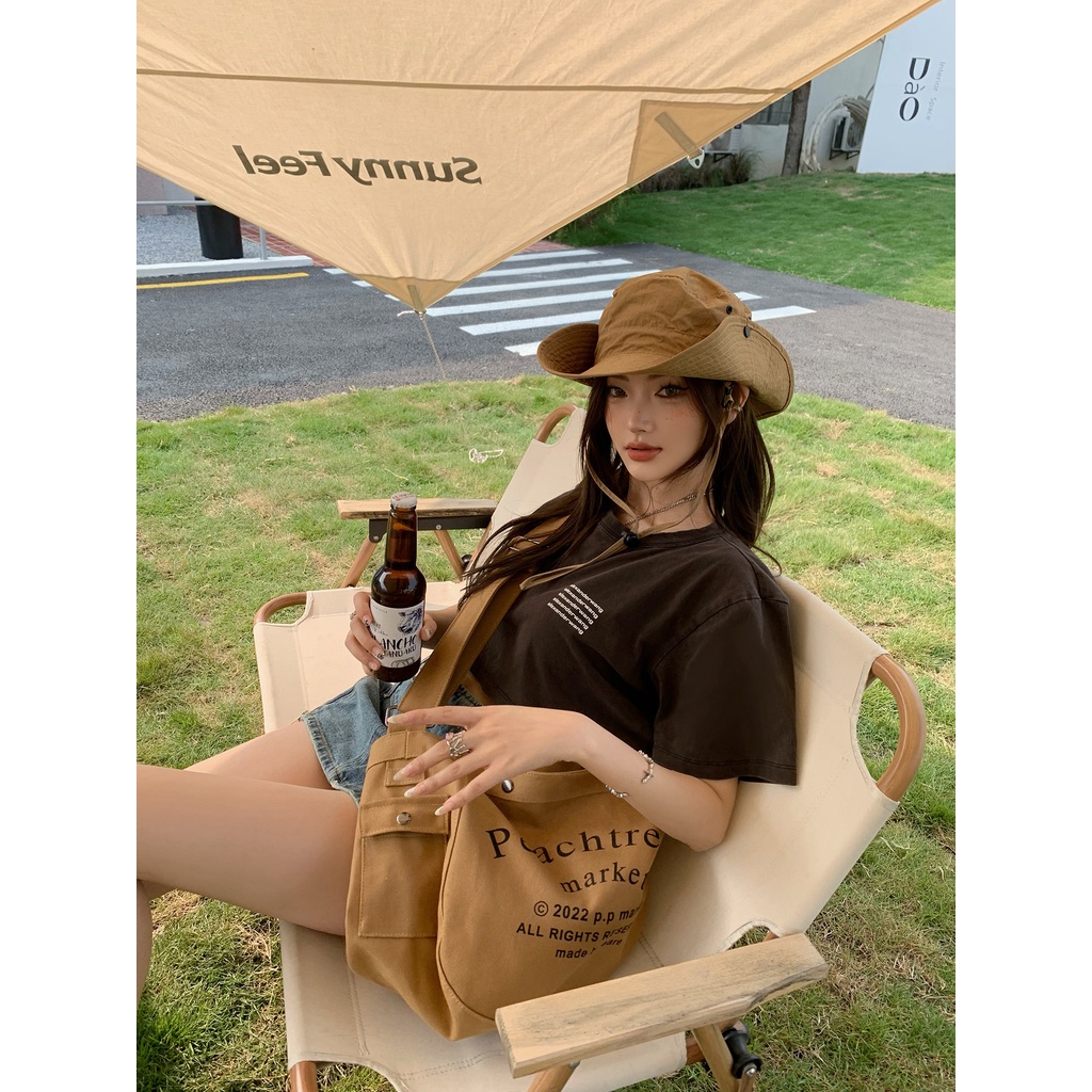 Nón Tai Bèo Vải Mỏng Thoáng Khí Phong Cách Cao Bồi Phương Tây Thời Trang Mùa Hè Cho Nữ