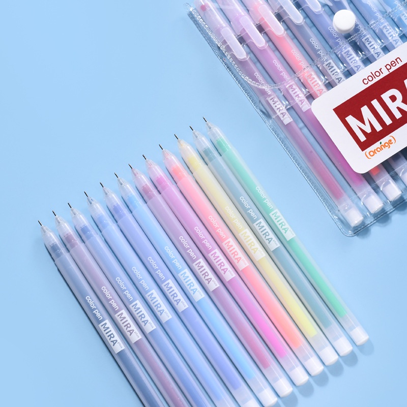 Bút gel ngòi 0.5mm Mira nhiều màu tùy chọn nét mượt, viết calligraphy, trang trí sổ