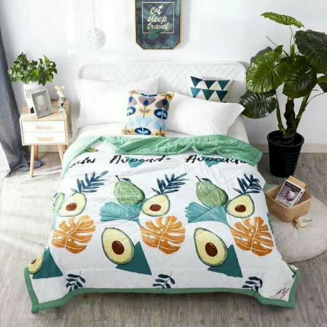 Chăn hè thu Zara Home cotton đũi cao cấp, siêu mềm mịn